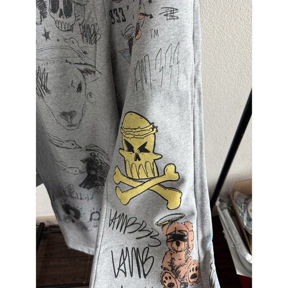 MEDIUM HALF EVIL VAMEE SKETCHBOOK HOODIE & SWEATPANTS SET ❤️✅ NEW SHIPS ASAP - Picture 6 of 16